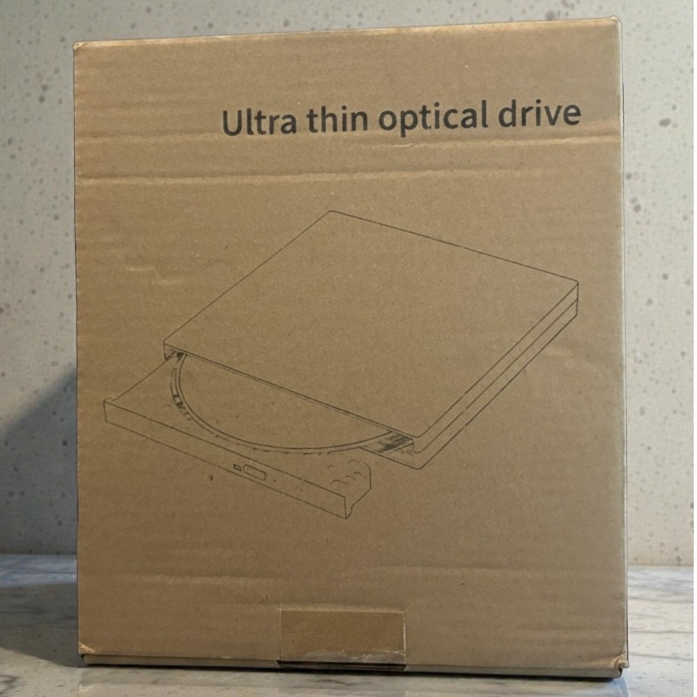 External USB CD DVD Drive Ultra Slim Portable Optical Drive Plug Play New In Box